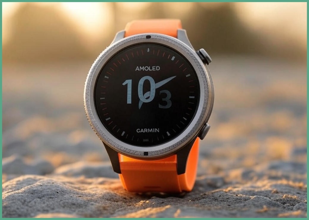 가민 피닉스8 51mm 티타늄 스마트워치 AMOLED GPS 내장 장시간 배터리 스파크 오렌지, 티타늄 51mm 회색 - 이미지 1