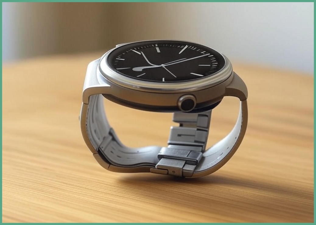 라플루 웨어러블 블루투스 통화 스마트워치 RS-05, 실버, 46mm, 블루투스