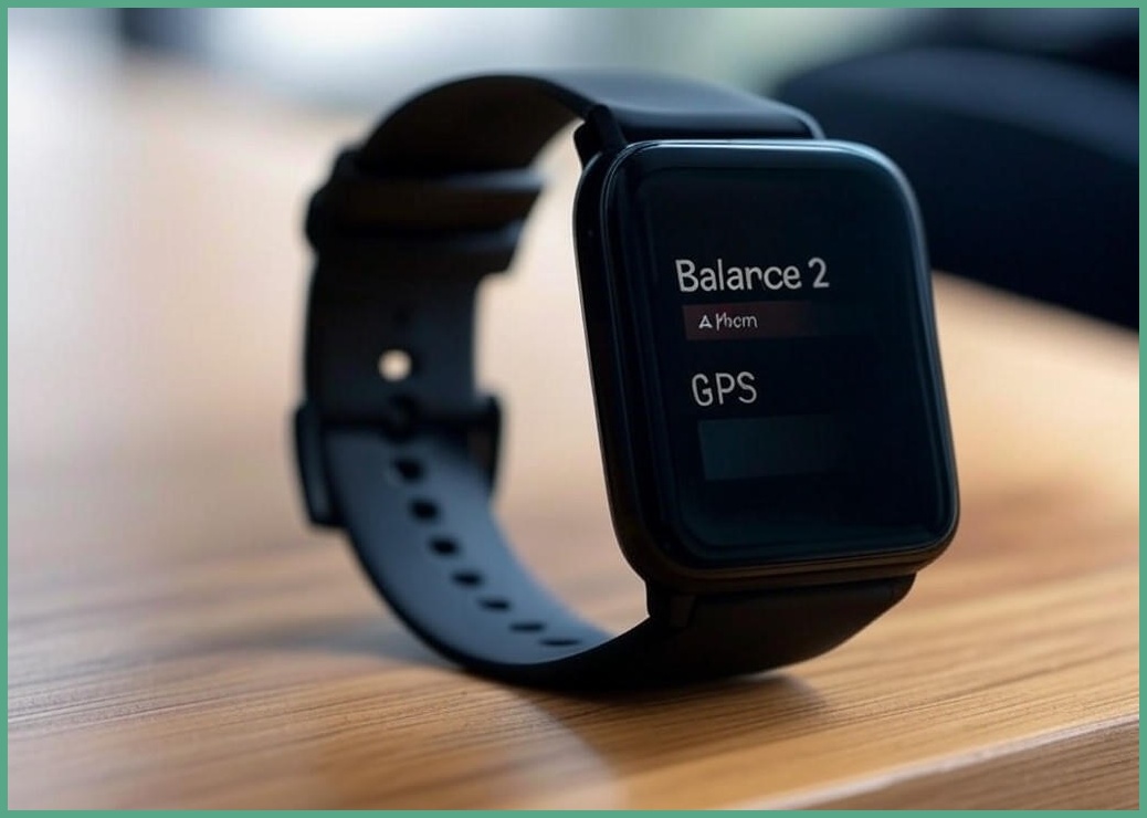 어메이즈핏 스마트워치 Balance 2, GPS + 블루투스, 4.74cm, 블랙
