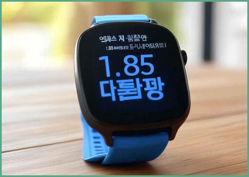 와피크 블루투스 웨어러블 통화가능 1.85인치 대화면 스마트워치 P5S 한글판 - 이미지 1