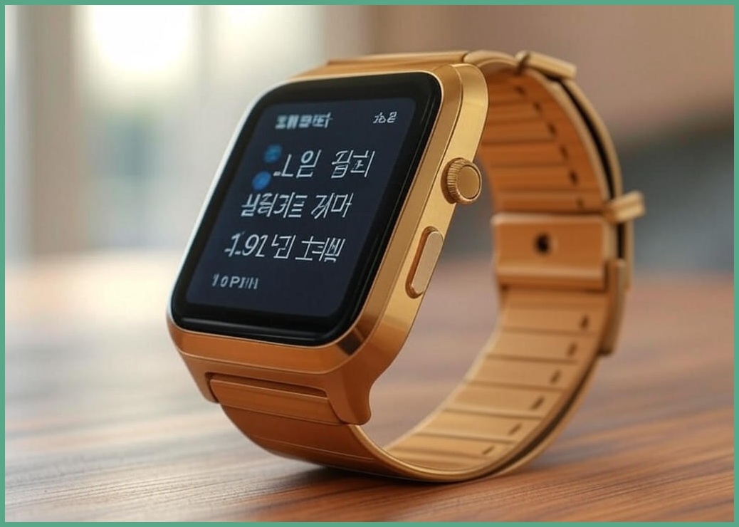 와피크 통화가능 블루투스 스마트워치 X5S 1.91인치 대화면 한글판, 골드, 4.8cm, GPS + 블루투스