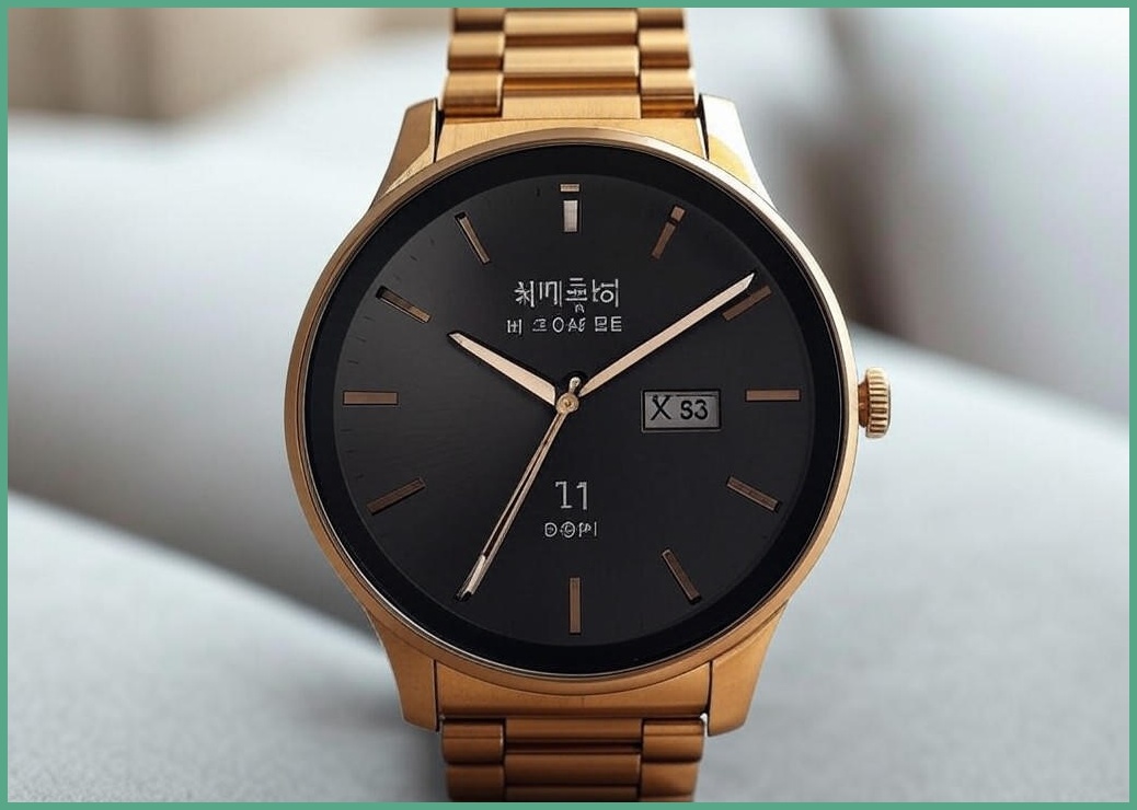 와피크 통화가능 블루투스 스마트워치 X5S 1.91인치 대화면 한글판, 골드, 4.8cm, GPS + 블루투스