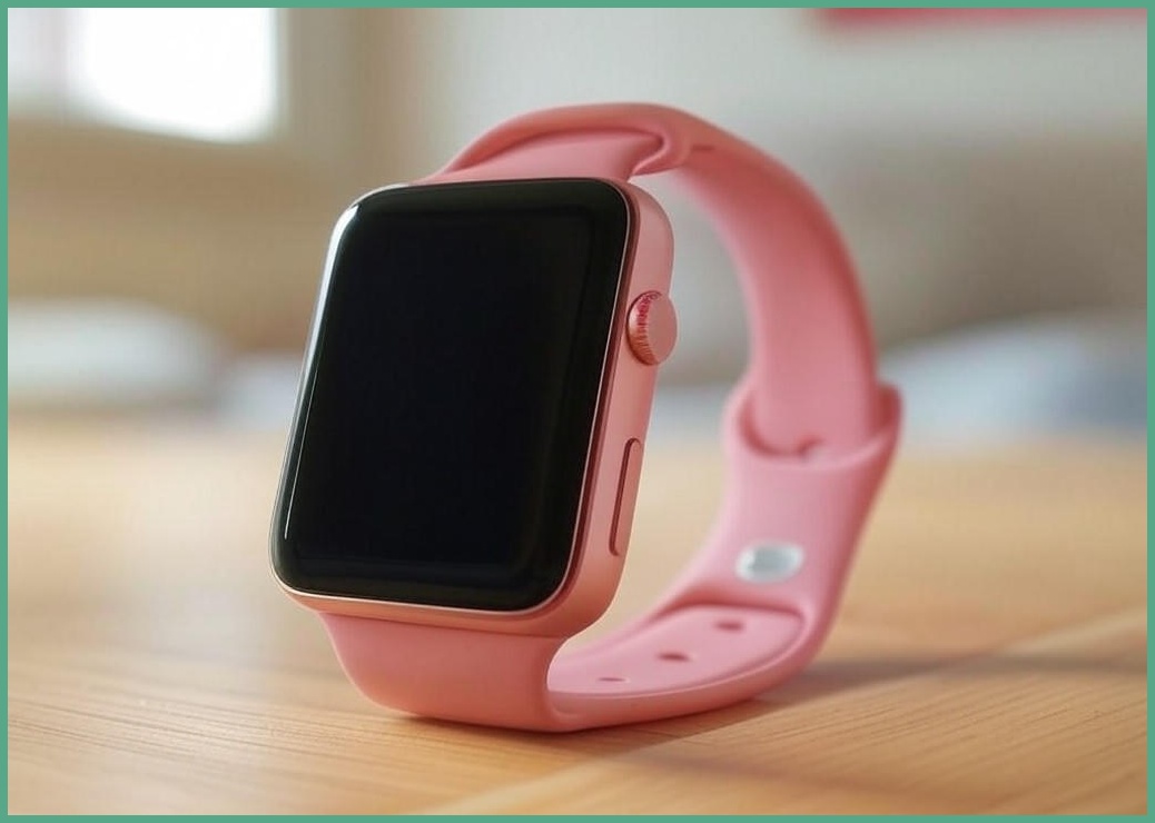 키즈폰 우들 스마트 키즈워치폰 통화 실시간위치추적 가능, GPS+Cellular, 4cm, 핑크