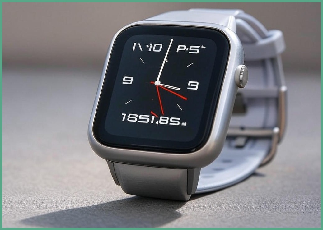 통화가능 웨어러블 블루투스 스마트 워치 P5S 1.85인치, GPS + 블루투스, 4.7cm, 실버
