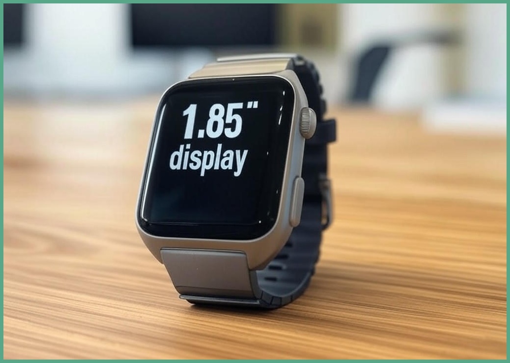 통화가능 웨어러블 블루투스 스마트 워치 P5S 1.85인치, GPS + 블루투스, 4.7cm, 실버